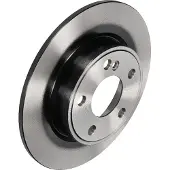 TRW Bremsscheibe DF6376 hinten, voll, 1 Stück