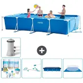 Intex Rechteckiger Frame Pool - 450x220x84 cm - 6-teilig S21133