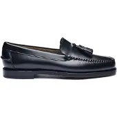 Sebago für Damen. 7001560 Klassische Will Leder-Slipper schwarz (37), Wohnung, 1 bis 3 cm, Keine, Lässig, Party