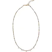 Alisia - Beaded necklace with tourmaline and pearls AL4656.01.000