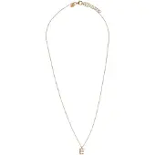Alisia - Gold-plated necklace with Swarovski pearls "E" AL4258.01.905