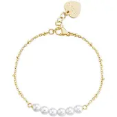 S`Agapõ S'Agapõ - Elegant gold-plated bracelet with pearls Wisdom SWI20
