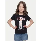 GUESS T-Shirt J6YI08 K3710 Schwarz Regular Fit 160