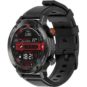 IMIKI Smartwatch D2 + C1 Uhrenrahmen Schwarz