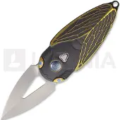 Rike Knife Cicada Button Lock Gray Taschenmesser
