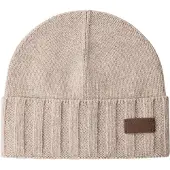 Hackett für Herren. HM0400107 Kaschmirmütze Beige (OSFA), Lässig, Cachemir