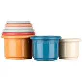 Novatex Baby-Nova Baby Baubecher aus Kunststoff & Weizenstroh