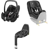 Maxi-Cosi Pebble Pro & Pearl Pro² Autositz, FamilyFix 3 im Bundle, 0-4J.