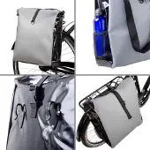 Filmer Fahrradtasche aus Tarpaulin (LKW-Plane), grau/schwarz