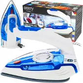 Camry Kleines Reise-Dampfbügeleisen 1600 W mit Dampf-Funktion, klappbar, Keramik
