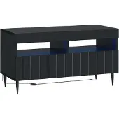 Syfax LED-TV-Schrank Schwarz Holzwerkstoff
