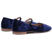Hush puppies Pasha Samt Damen Ballerinas Navy