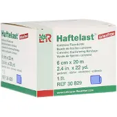 Lohmann & Rauscher GmbH & Co. KG Lohmann & Rauscher Haftelast Fixierbinde, latexfrei, blau, selbsthaftend - 1 Stück, einzeln in Faltschachtel, Maße: 6 cm x 20 m 1 St