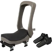 Urban iKi Junior Fahrradsitz - Suzume Grey/Bincho Black - Mit Montagerahmen |