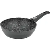 Resto Kitchenware Bratpfanne "Aries, tiefe Wokpfanne mit vierschichtiger Marmor-Antihaftbeschichtung" Aluminium 1 Stk. tlg. mit einem abnehmbaren Griff - backofenfest, spülmaschinenfest