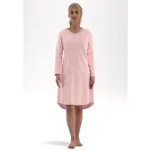 Tom Tailor Nachthemd , Damen, Gr. 36, N-Gr, rosa (rot, light, dots), Obermaterial: 100% Baumwolle, Kleider Nachthemd