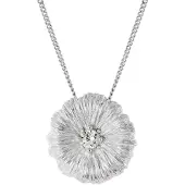 Trendor 31162-01 Damen-Kette mit Lotusblatt-Anhänger 925 Silber Rhodiniert