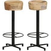 vidaXL Barhocker 2 Stk. 76 cm Mango Massivholz