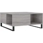 vidaXL Couchtisch Grau Sonoma 80x80x36,5 cm Holzwerkstoff