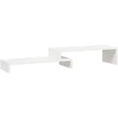 vidaXL Monitorständer Weiß (52-101)x22x14 cm Massivholz Kiefer