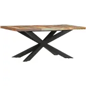 vidaXL Esstisch 180 x 90 x 76 cm Recyceltes Massivholz