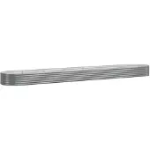 vidaXL Hochbeet Verzinkter Stahl 544x100x36 cm Grau