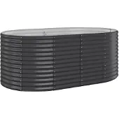 vidaXL Hochbeet Verzinkter Stahl 175x100x68 cm Anthrazit