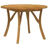 vidaXL Gartentisch Ø 110 cm Massivholz Akazie