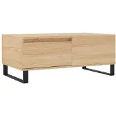 vidaXL Couchtisch Sonoma-Eiche 90x50x36,5 cm Holzwerkstoff