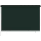 vidaXL Außenrollo 225 (B) x 140 (H) cm Dunkelgrün HDPE