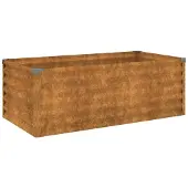 vidaXL Garten-Hochbeet 100 x 50 x 36 cm Cortenstahl