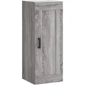vidaXL Wandschrank Grau Sonoma 34,5x34x90 cm Holzwerkstoff