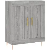 vidaXL Sideboard Grau Sonoma 69,5x34x90 cm Holzwerkstoff