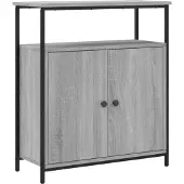 vidaXL Sideboard Grau Sonoma 70x30x80 cm Holzwerkstoff