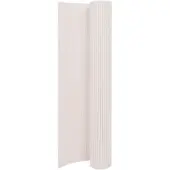 vidaXL Gartenzaun Doppelseitig 110x500 cm Weiß