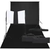 vidaXL Fotostudio-Set mit Beleuchtung und Hintergrund