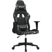 vidaXL Gaming-Stuhl Schwarz und Tarnfarben Kunstleder