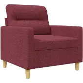 vidaXL Sofasessel Weinrot 60 cm Stoff