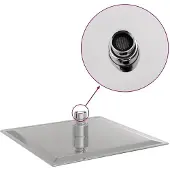 vidaXL Regenbrause Edelstahl 304 20x20 cm Quadrat