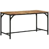 vidaXL Esstisch 140x70x75 cm Raues Massivholz Mango