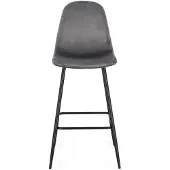 Natur24 4er Set Barhocker New Irelia 44 x 112 x 53 cm Stahl Dunkelgrau