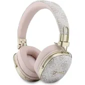 GUESS Headphones Bluetooth ENC Metal 4G Script Logo pink