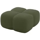 ALTDECOR POUF Miko-Puf 90x90x45 cm Grün Bouclé Modular Sitzhocker