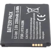 AccuCell Akku passend für LG K10 K420N, BL-45A1H, EAC63158301, Li-Ion, 3,8V, 2200mAh, 8,4Wh, incl. IC chip