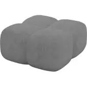 ALTDECOR POUF Miko-Puf 90x90x45 cm Grau Velours Modular Sitzhocker