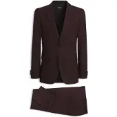 BOSS Slim-Fit Anzug aus fein gemusterter Schurwolle Grösse 46