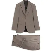 BOSS Regular-Fit Dreiteiler aus Schurwoll-Serge Grösse 98
