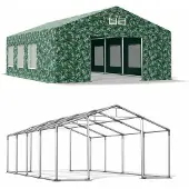Das Company Ganzjährig Party Zelt 5x8 Grüne Camuflage WINTER CAMO