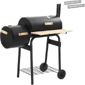 vidaXL Outdoor Grill 103 x 60 x 113 cm Stahl Schwarz