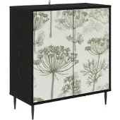 vidaXL Sideboard GOTHA Schwarz Eichen-Optik 69 x 33 x 76 cm
